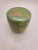 Mid-Century Modern Vintage Japanese Netsuke Matcha Container with Maki-E Lacquer in Sage Green, 1960s For Sale - Image 3 of 7