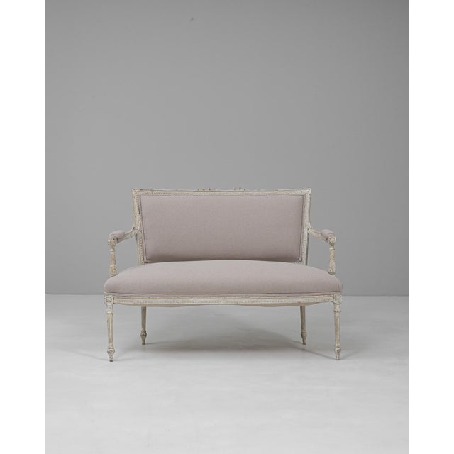 1900s French Louis XVI Settee For Sale - Image 17 of 18
