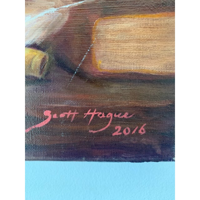 Pink Contemporary Realist Still Life Oil Painting by Scott Hague For Sale - Image 8 of 11