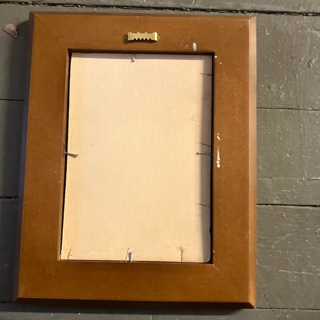 Figurative 1950’s Original Small Theatre Study Pen & Ink Drawing Framed For Sale - Image 3 of 3