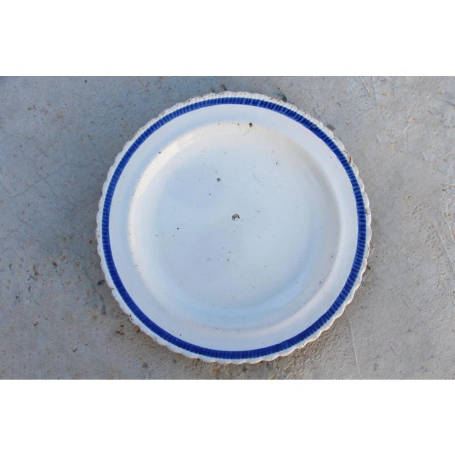 White 18th Century French Plate, Faience, Glazed Earthenware For Sale - Image 8 of 8
