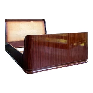 Vintage Ralph Lauren “Metropolis” Queen Sleigh Unfinished Bed For Sale