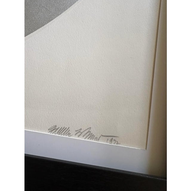 Pop Art Signed and Dated Fletcher Benton 1972 Geometric Pop Art Serigraph on Paper - Framed For Sale - Image 3 of 5