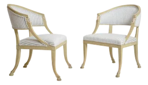 Gustavian Armchairs, 19th Century, Set of 2