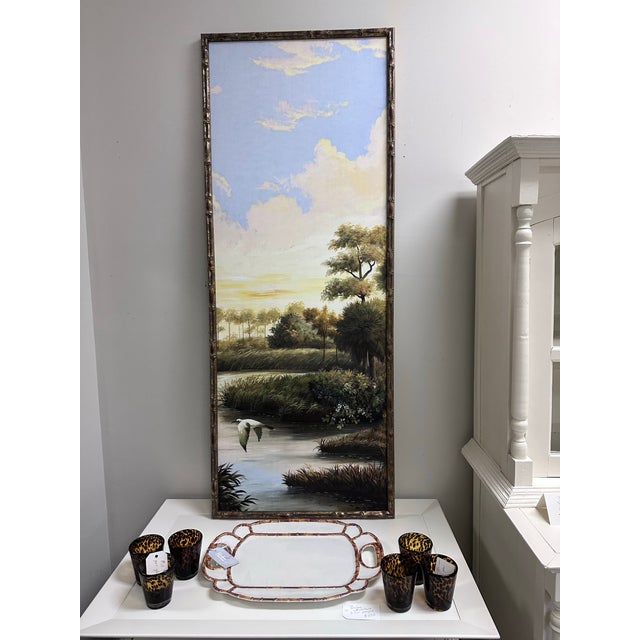 Paul Montgomery Lowcountry Landscape Framed Mural Reproduction Print For Sale - Image 4 of 6