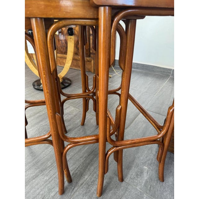 Art Nouveau Nesting Tables by Michael Thonet for Gebrüder Thonet Vienna Gmbh, 1890s, Set of 3 For Sale - Image 4 of 7