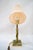 Art Deco Jade Table Lamp with Brass and Fabric Shade, 1920s For Sale - Image 18 of 18