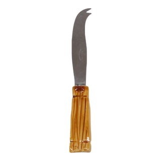 Mid 20th Century Mid Century Modern Argilia Ceramic Handled Cheese Knife For Sale