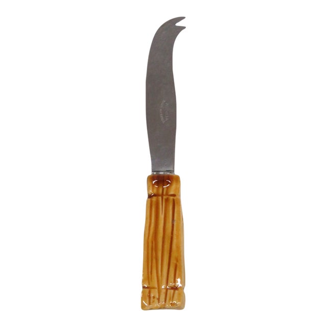 Mid 20th Century Mid Century Modern Argilia Ceramic Handled Cheese Knife For Sale