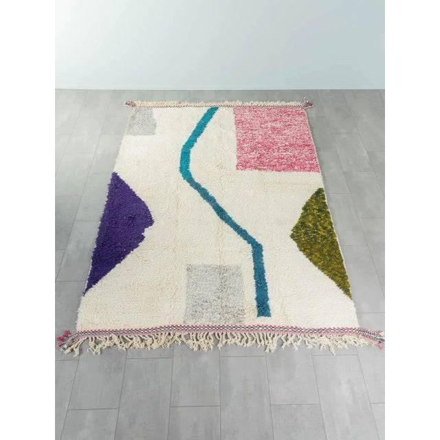 Abstraction III Berber Rug, 2010s For Sale - Image 3 of 10