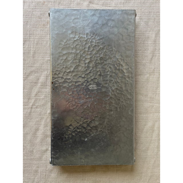 2000 - 2009 Silver Everlast Tray With Pine Motif – Industrial Rustic Charm For Sale - Image 5 of 7