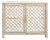 Vintage Cream Rattan Lattice Cabinet Coastal Tropical Hollywood Regency For Sale