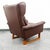 Mid-Century Modern 1960s Mid Century Danish Modern Lounge Chair Wingback Brown Leather High Back Armchair For Sale - Image 3 of 11