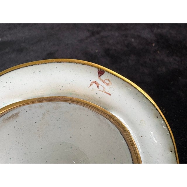 Vintage Chinese Style Enameled Brass Scenic Vase With Double Finial Lid, Hand-Painted Figures For Sale - Image 11 of 12