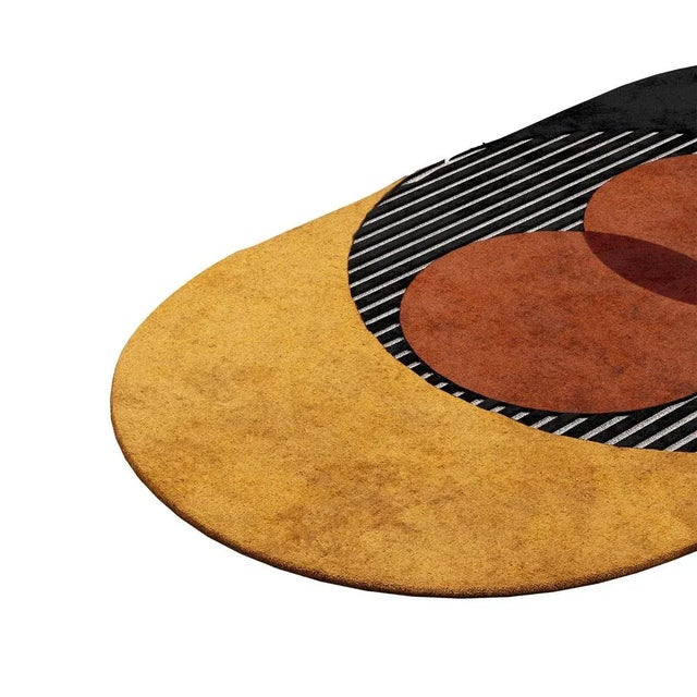 Contemporary Tapis Shaped #20 Modern Eclectic Rug by TAPIS Studio, 2010s For Sale - Image 3 of 4