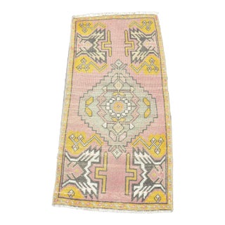 1960s Faded Floral Turkish Rug For Sale