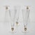 Hexagonal Flutes with Gold Inserts by Cenedese, Set of 5 For Sale - Image 14 of 18