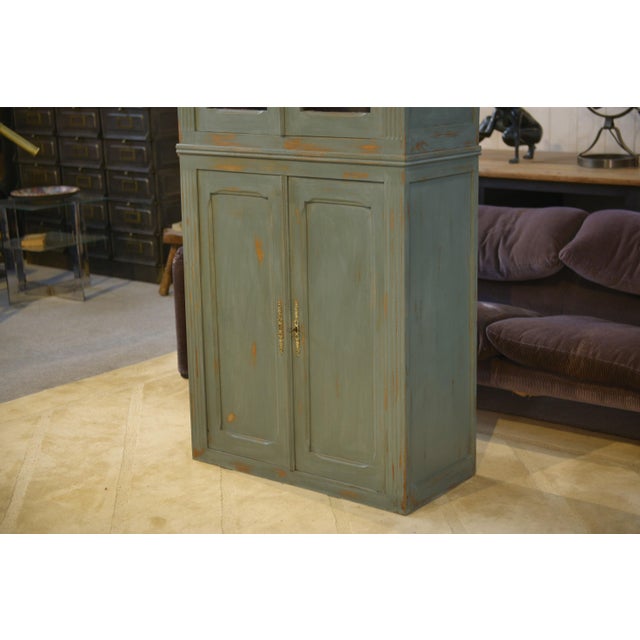 Aqua 2-Body Buffet in Patinated Elm, 1940s For Sale - Image 8 of 11