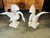 Metal Vintage Cast Iron Swan Garden Ornaments, a Pair For Sale - Image 7 of 11