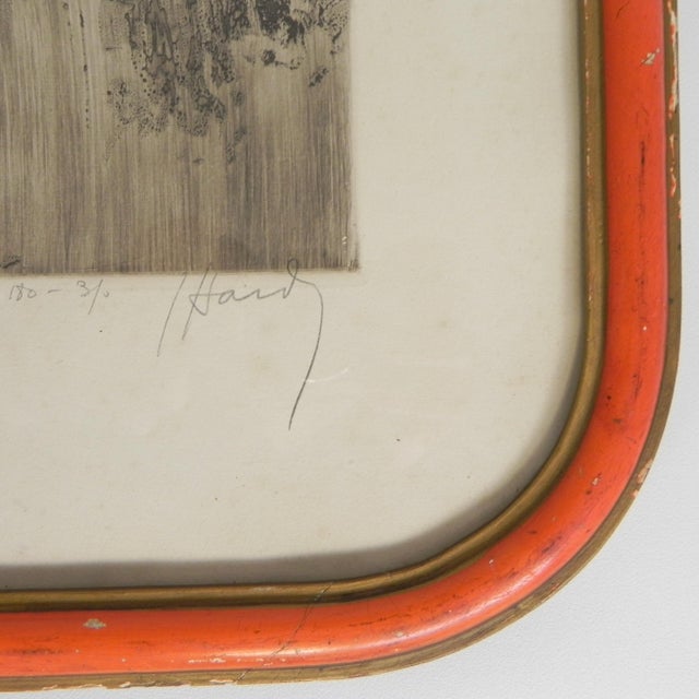 Wood Jean Hardy, Portrait Composition, 1920s, Lithograph, Framed For Sale - Image 7 of 14