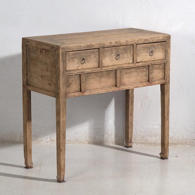 Antique Chinese Shandong Qing Dynasty Console Table in Fir For Sale - Image 11 of 11
