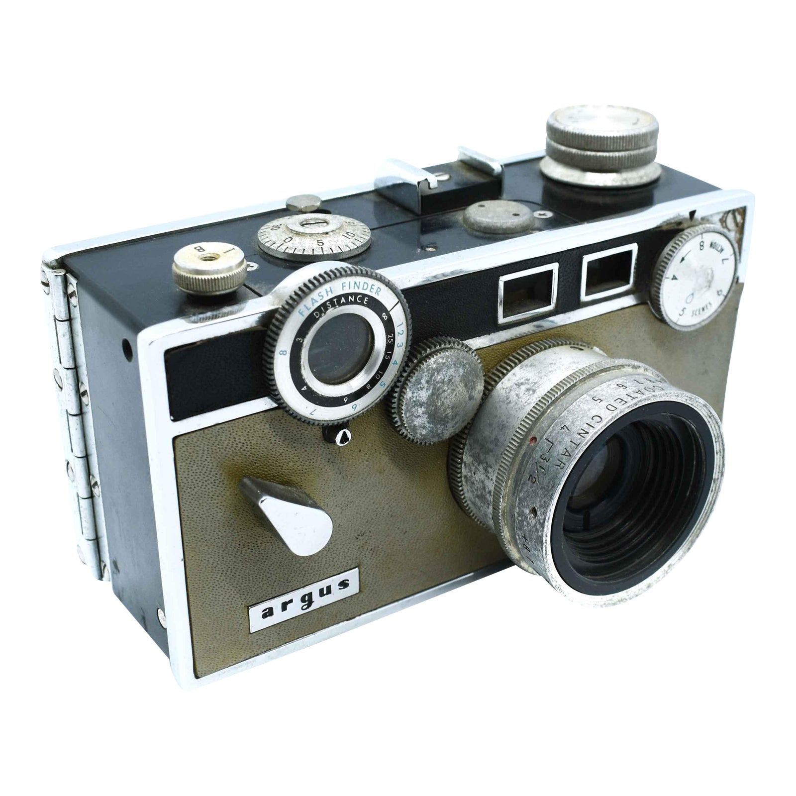 Mid 20th Century Argus C3 the Brick 35mm Rangefinder Film Camera