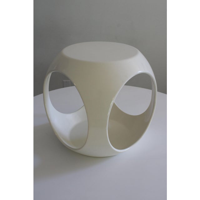 Vintage Würfel side table attributed to Luigi Colani for Interlink. Constructed of fiberglass, this is much more...