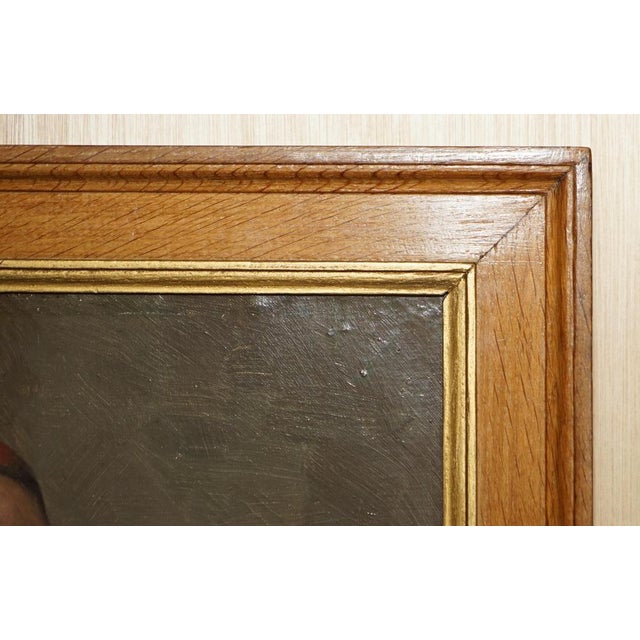 French Napoleon III Artist, Gentleman in Headscarf, 1860, Oil Painting, Framed For Sale - Image 3 of 18