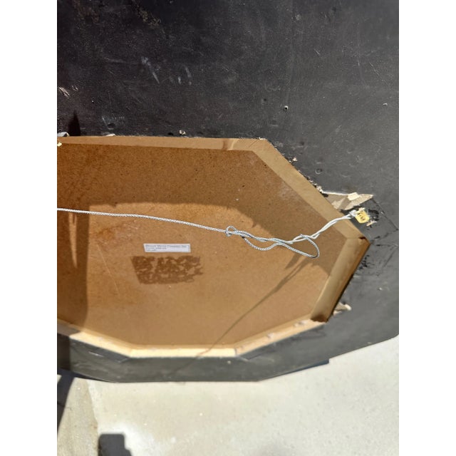 1980s Vintage Bassett Asian Inspired Octagon Wall Mirror For Sale - Image 5 of 7