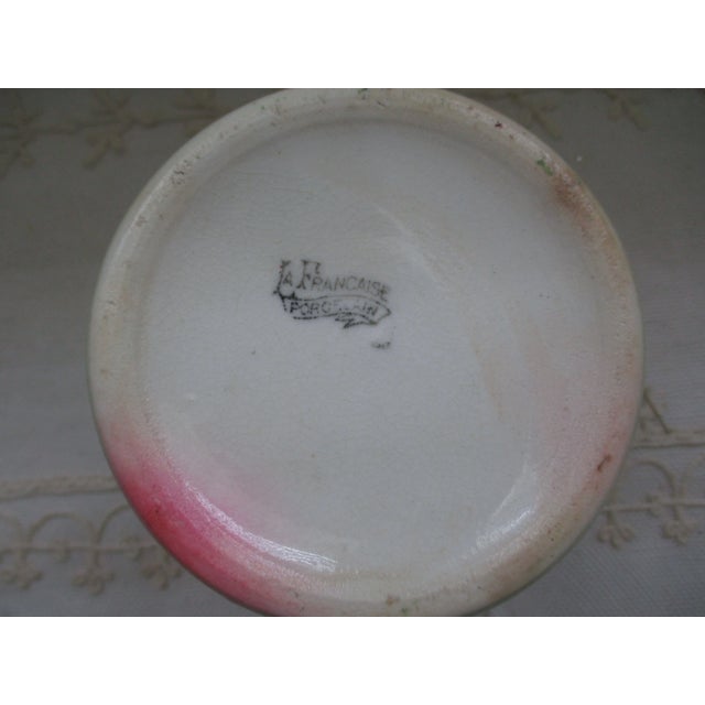 Antique La Francaise Porcelain Yellow & Green 4.5" Mug W/ Dutch Scene For Sale - Image 11 of 12