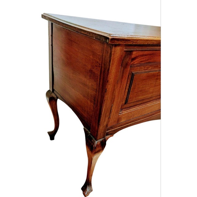 Chippendale Vintage French Chippendale Sideboard Two Doors Cabinet For Sale - Image 3 of 11