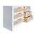 Contemporary Matthew Izzo Home Carla West Indies Style Matte White Six Drawer Chest of Drawers With Brass Draw Pulls For Sale - Image 3 of 6