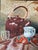 Brown 1970s Vintage Still Life Oil on Board Painting of Teapot, Strawberries & Mug – Framed For Sale - Image 8 of 11
