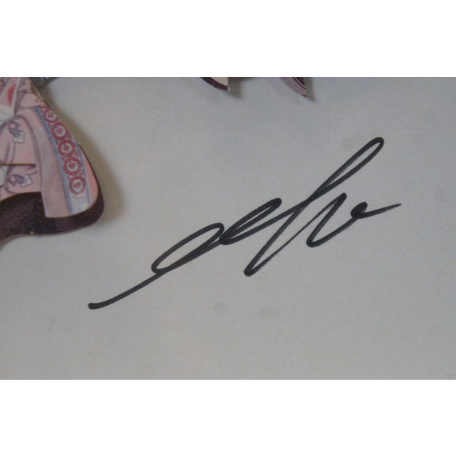 Late 20th Century Late 20th Century English Bulldog 3d Cut Paper Topographical Map Ephemera Collage Wall Art 25", Framed For Sale - Image 5 of 12