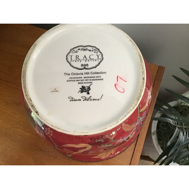 Ceramic 2000s Tracy Porter Cookie Jar or Canister With Lid in the Octavia Hill Garden Collection For Sale - Image 7 of 9