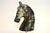 Natural Emerald Gemstone Horse Bust Hand Carved For Sale In Los Angeles - Image 6 of 11