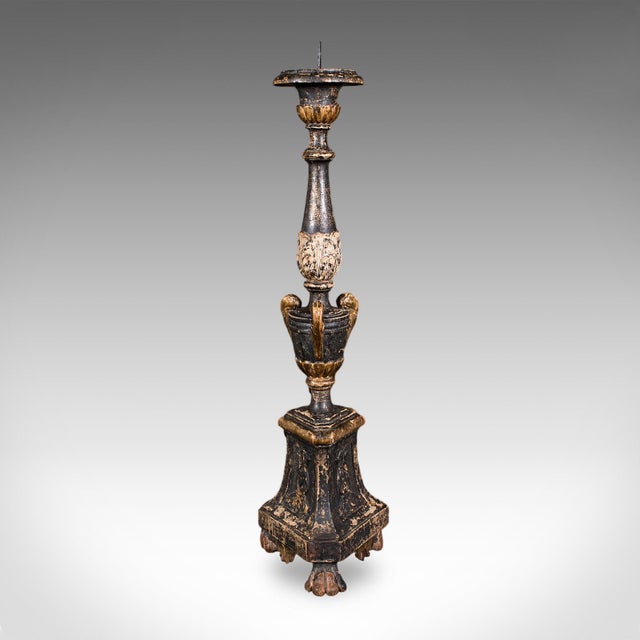 Antique Candle Pricket, English, Ebonised, Candlestick, Centrepiece, Georgian For Sale - Image 4 of 12