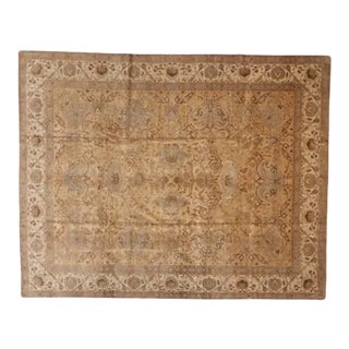 Vintage Signed Persian Tabriz Rug For Sale