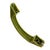 1930s Art Deco Various Green Bakelite Drawer Pulls W/ Chrome Strip, Set of 5 For Sale - Image 5 of 5