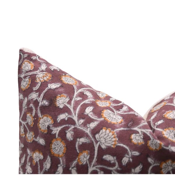 Farmhouse Fabdivine Handmade Floral Cushion Cover 12x20 Inch- Himachal For Sale - Image 3 of 5