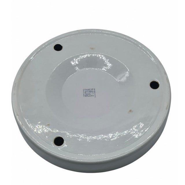 Danese Barbados White Ashtray by Angelo Mangiarotti for Danese, Italy, 1960s For Sale - Image 4 of 11