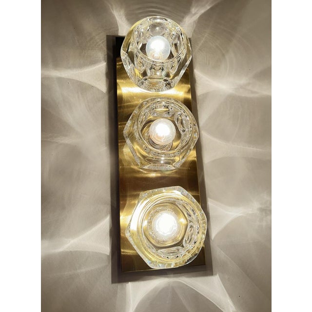 Large Glass Sconces from Peill & Putzler, 1970s, Set of 2 For Sale - Image 7 of 18