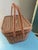 Wood Premium Antique: 1920s Woven Wicker Picnic Trunk – Adirondack Great Camp / Heywood-Wakefield Style For Sale - Image 7 of 11