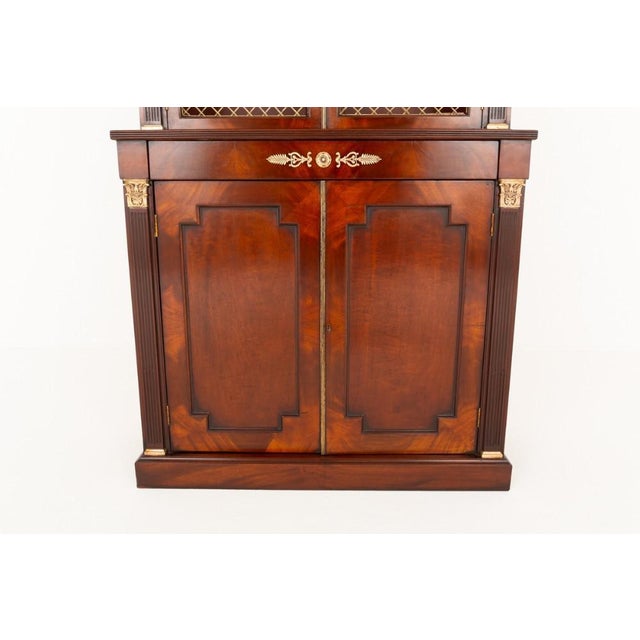 Regency Library Bookcase in Mahogany For Sale - Image 4 of 9