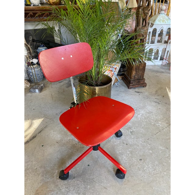 1970s 1970s Vintage Red Danish Chair For Sale - Image 5 of 5