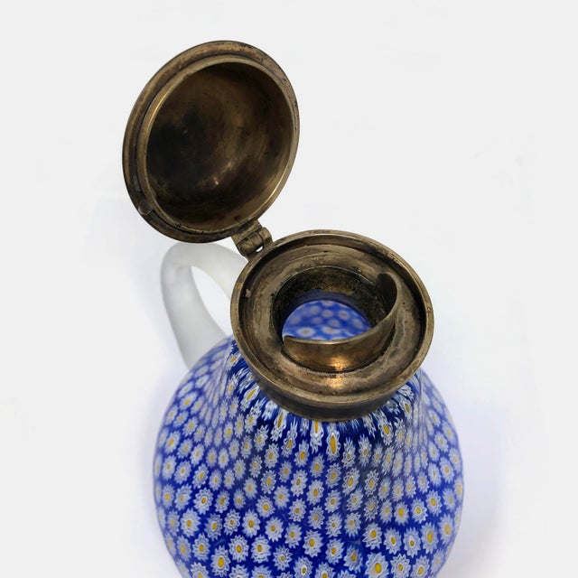 Early 20th Century Italian Millefiori Glass Syrup Pitcher For Sale In Houston - Image 6 of 7