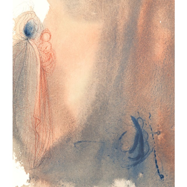 Color lithograph "Ecce Virgo Concipiet" (Behold, a Virgin Shall Conceive, Isaiah 7:14) from Salvador Dalí's monumental...