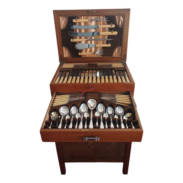 Canteen of Cutlery from Viners, 1920s, Set of 103 For Sale