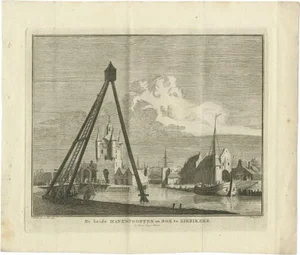 Tirion, Port of Zierikzee, 1751, Paper