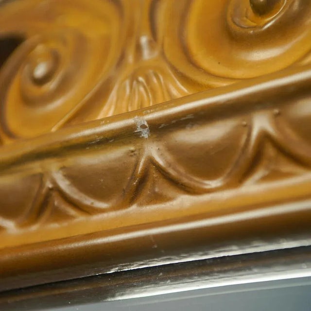 1950s Vintage Brown Wooden Mirror, 1950s For Sale - Image 5 of 13